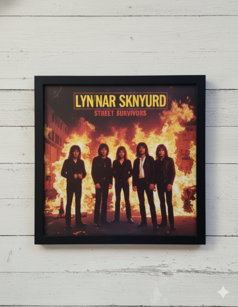 14x14 frame with a album cover