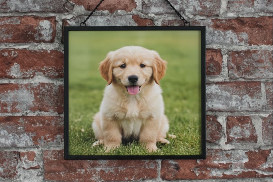 Home 8 14x14 frame puppy